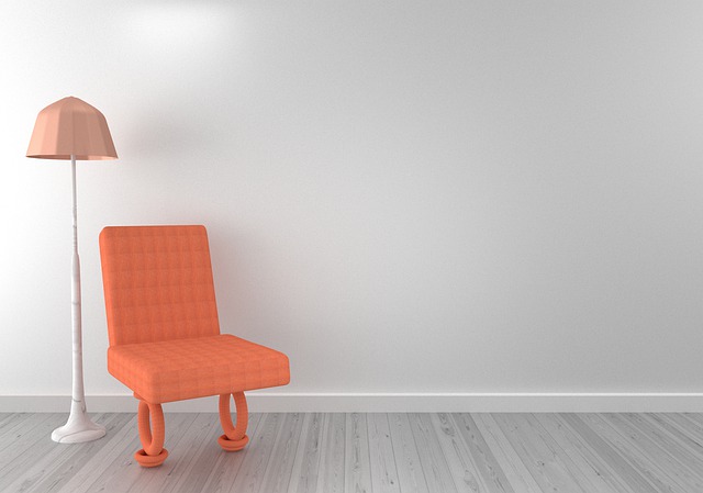 pomarańczowe krzesło